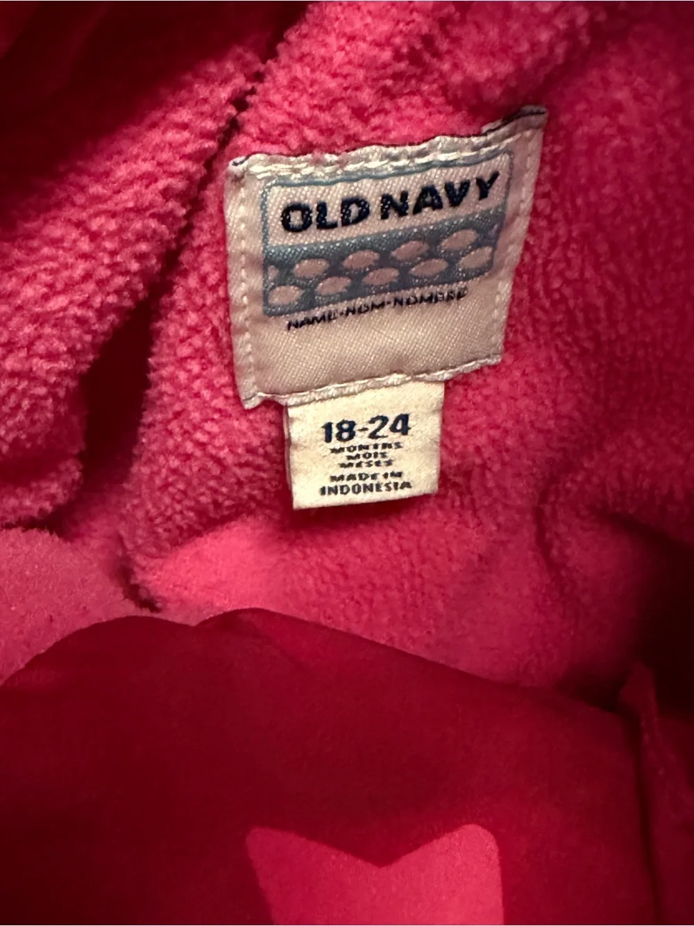 Old Navy Star-Print Puffy Vest - Bright Pink